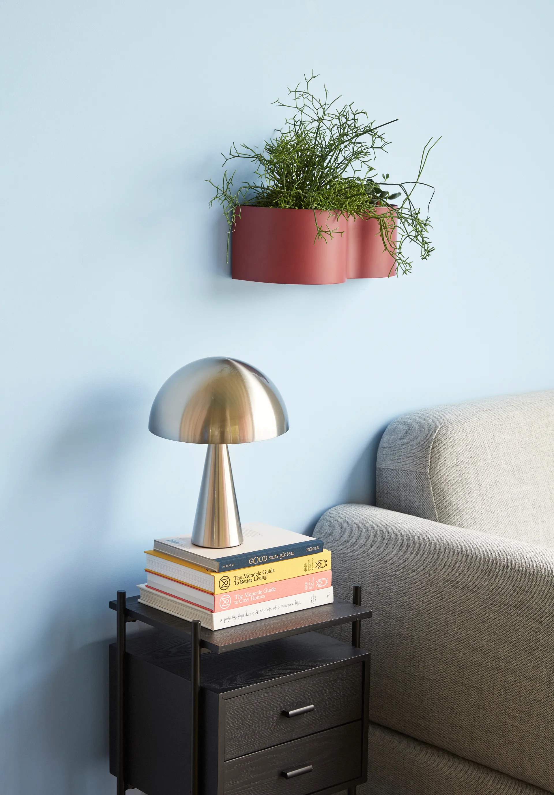 Hübsch bordslampa 33 cm, Metall-nickel Hübsch Interior