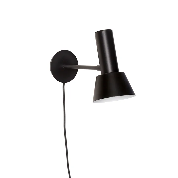 Hübsch vägglampa H20 cm - Svart - Hübsch