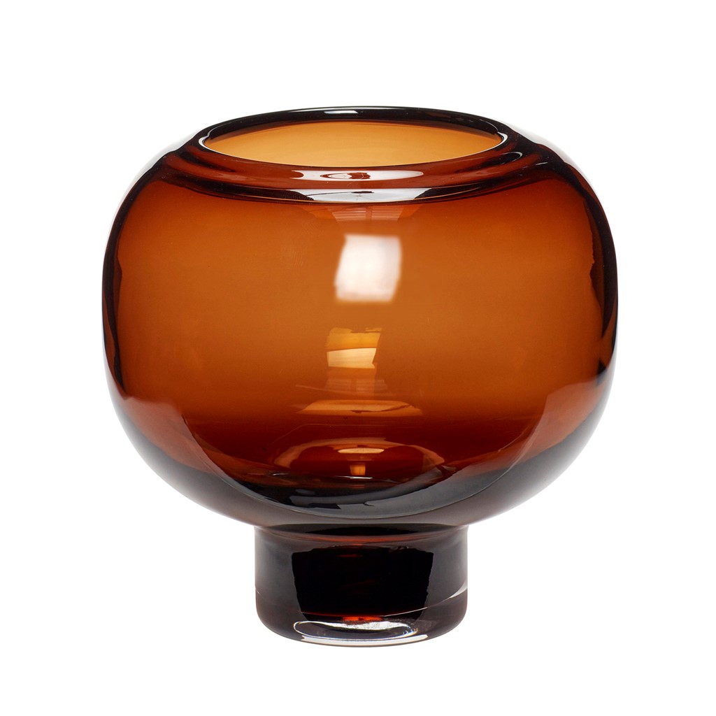 Hübsch vas Ø16 cm Orange | Skandinavisk Design | Vaser | Orange