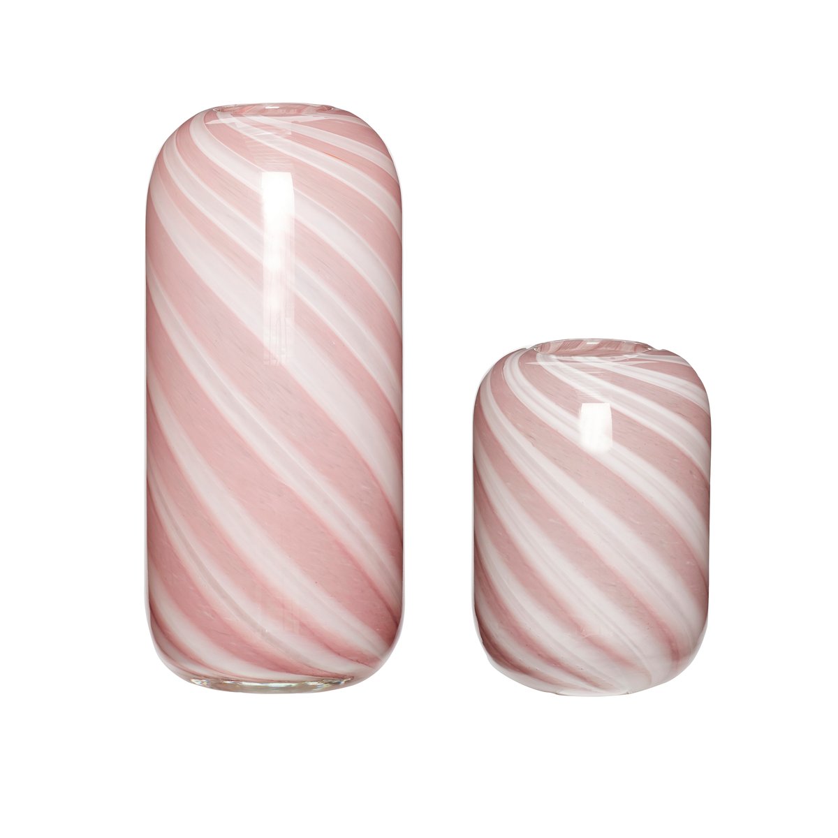 Hübsch vas 2-pack Rosa-vit | Skandinavisk Design | Vaser | Rosa