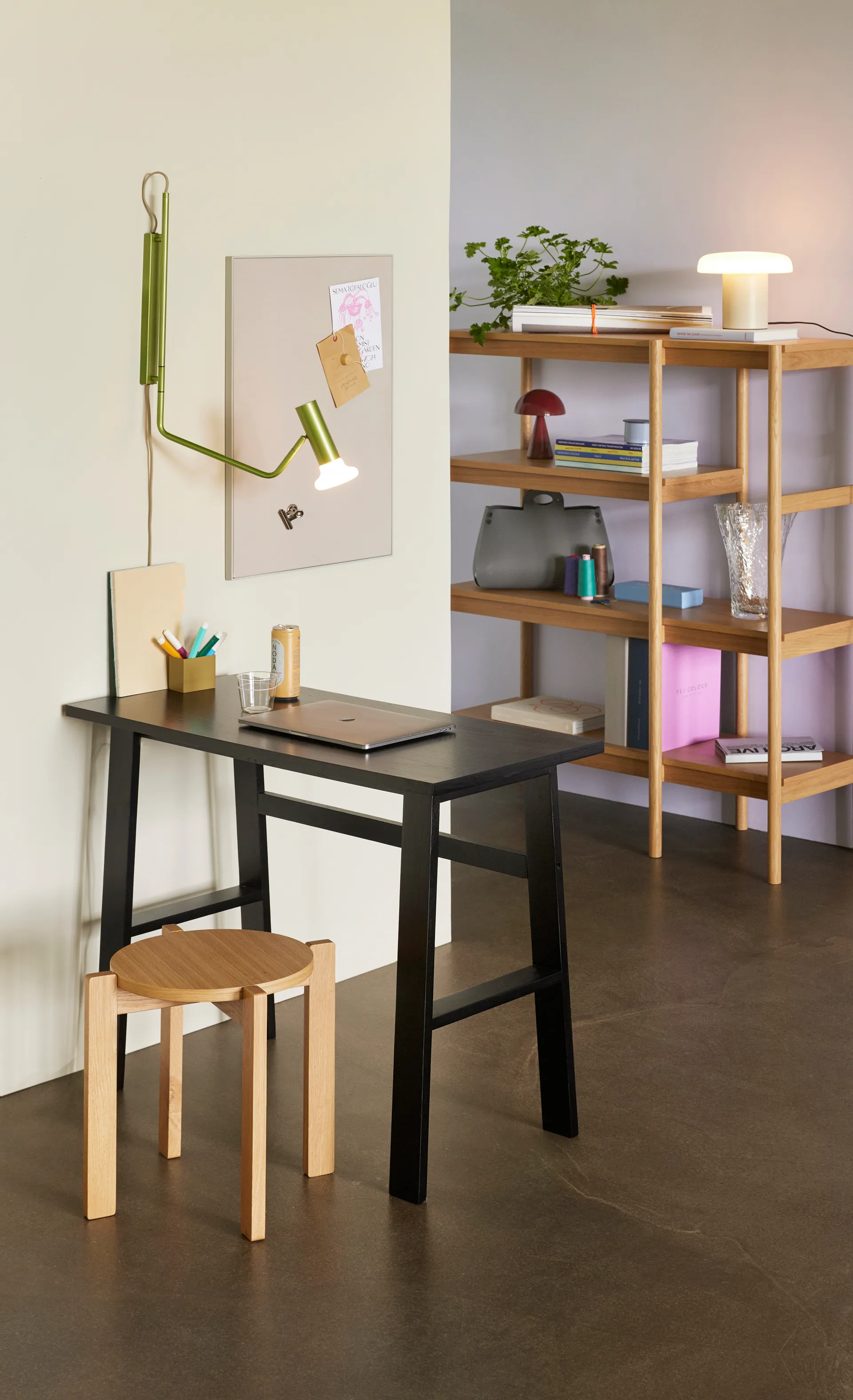 Hübsch Wally vägglampa, Light green Hübsch Interior