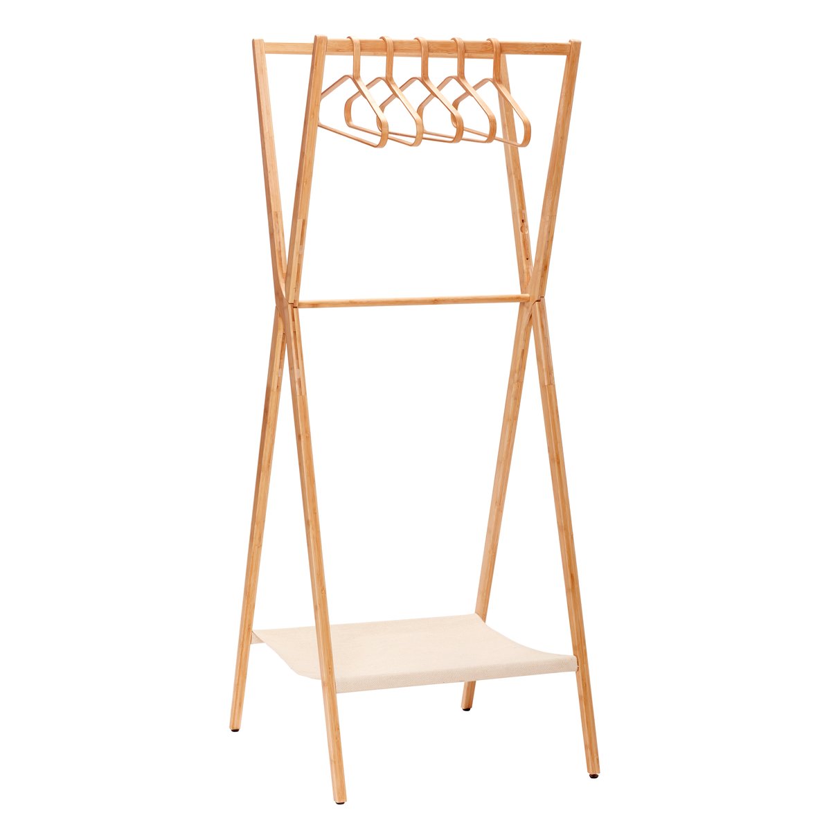 Hübsch Klädställning Bambu Natur | Skandinavisk Design | Krokar & Hängare |