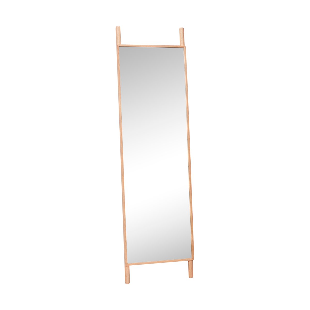 Hübsch Lean golvspegel Ek | Skandinavisk Design | Golvspeglar | Beige