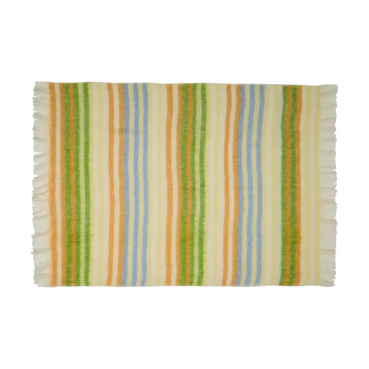 Loom pläd - Yellow, 140x200 cm - Hübsch