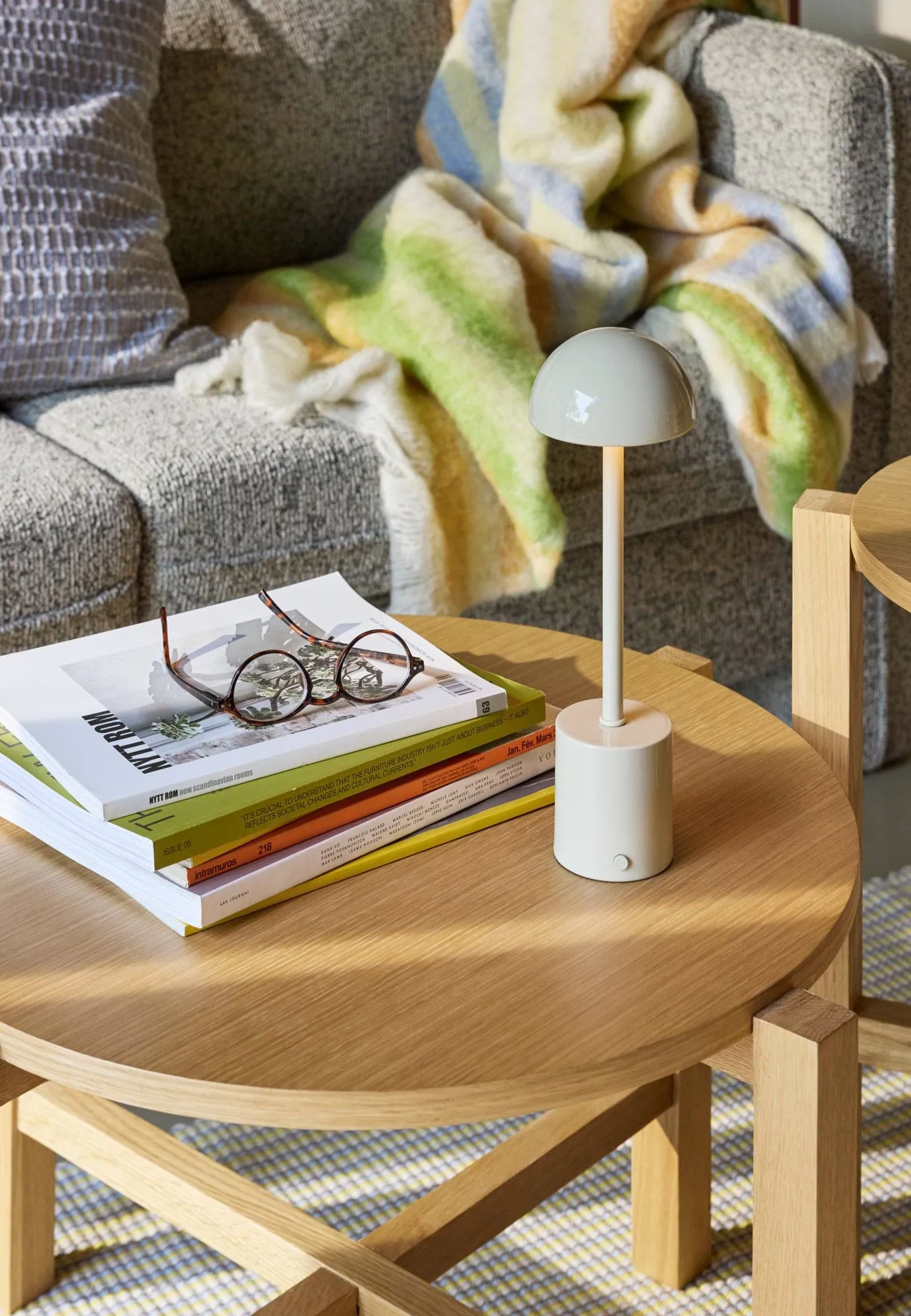 Loom pläd, Yellow, 140x200 cm Hübsch Interior