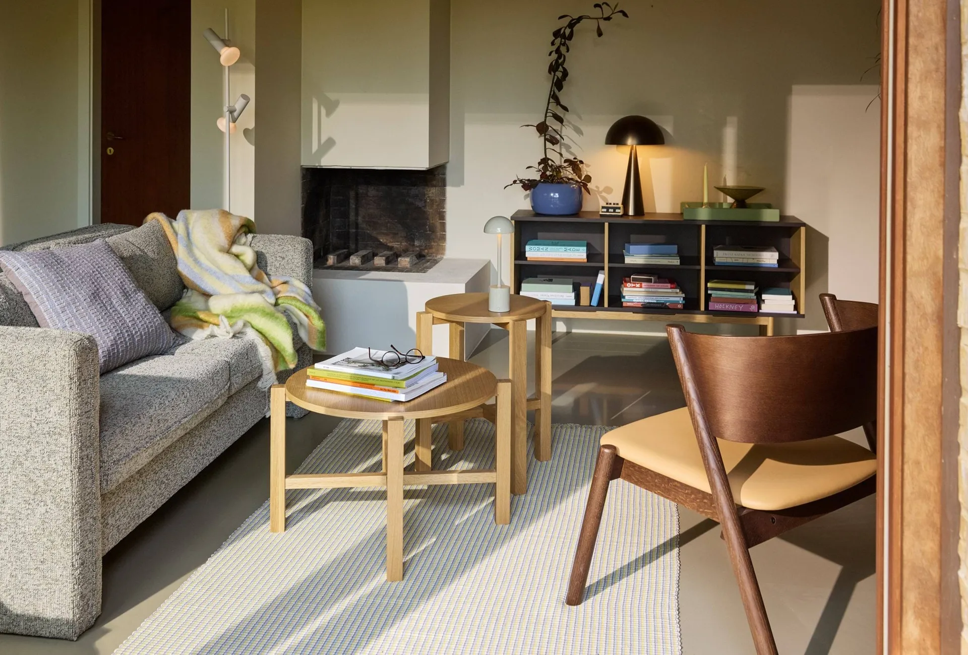 Loom pläd, Yellow, 140x200 cm Hübsch Interior