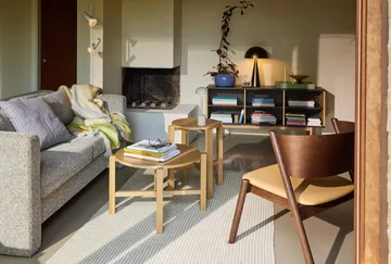 Loom pläd - Yellow, 140x200 cm - Hübsch Interior