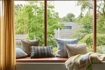 Loom pläd - Yellow, 140x200 cm - Hübsch Interior