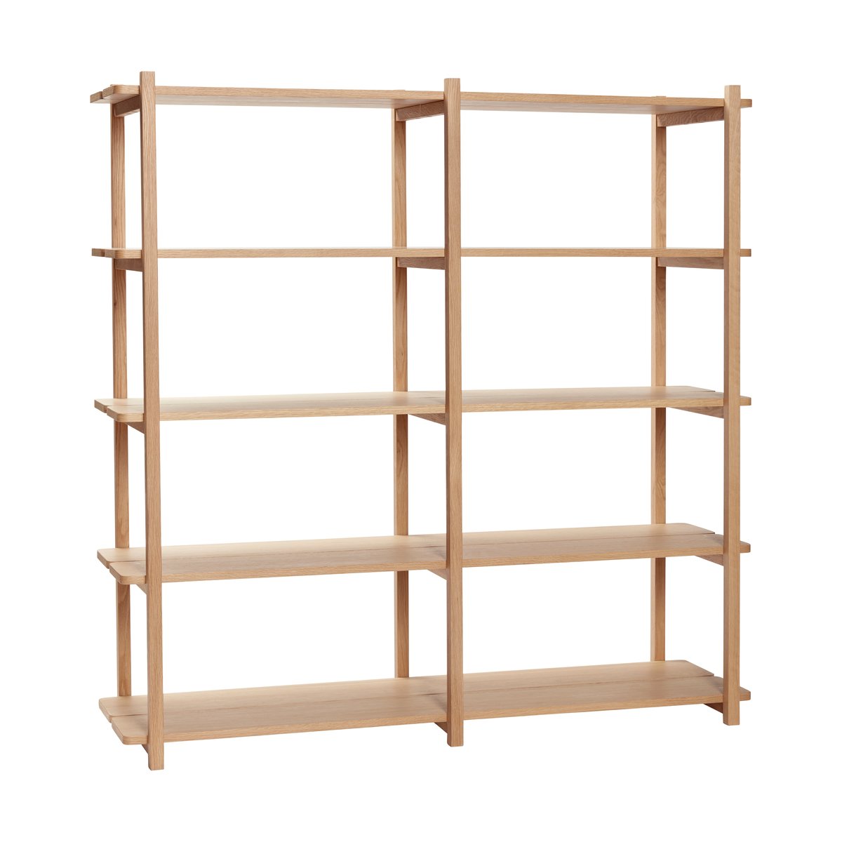 Hübsch Mason hylla dubbel large Ek | Skandinavisk Design | Hyllor & Hyllsystem | Beige