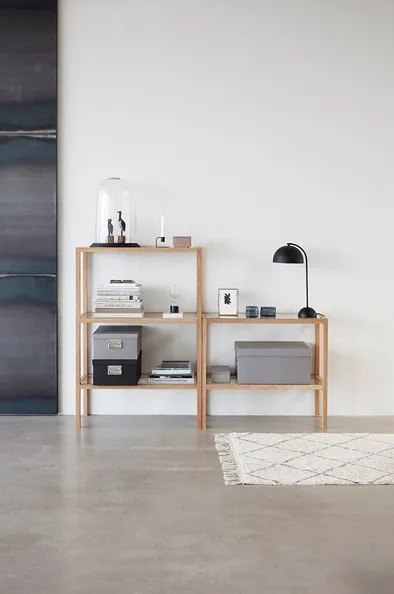 Matta 90x150 cm, Vit-grå Hübsch Interior