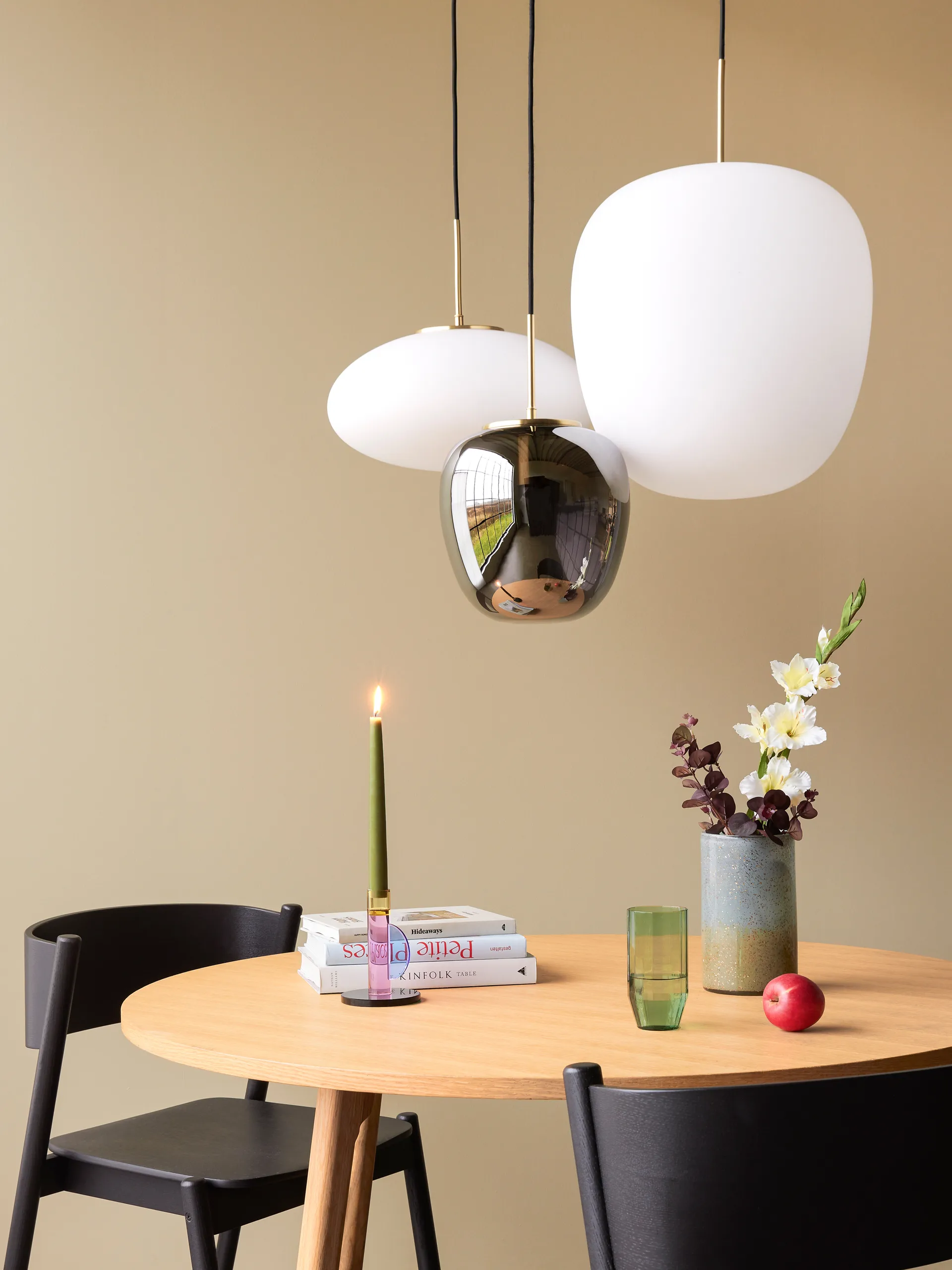 Muse pendel Ø40 cm, White Hübsch Interior