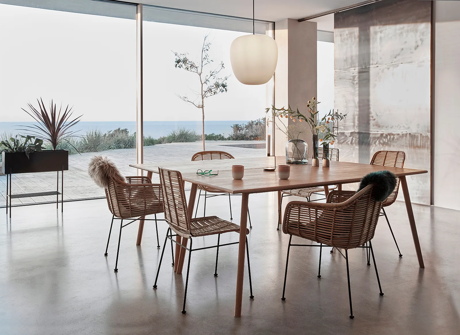 Muse pendel Ø40 cm, White Hübsch Interior