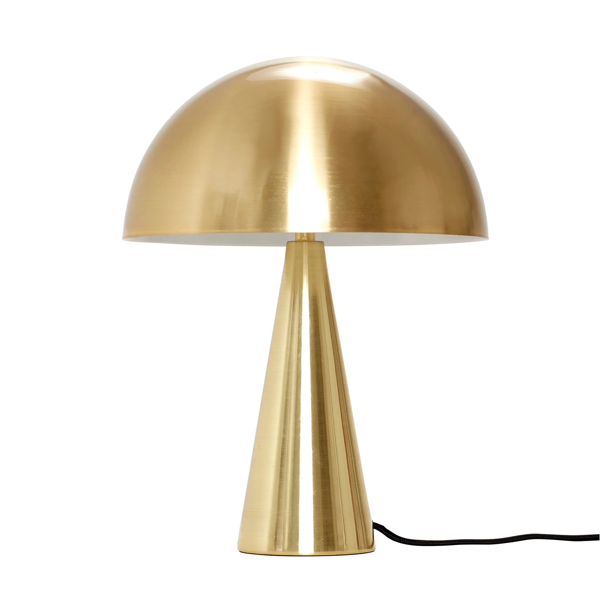 Mush bordslampa, Brass, mini 34 cm Hübsch Interior