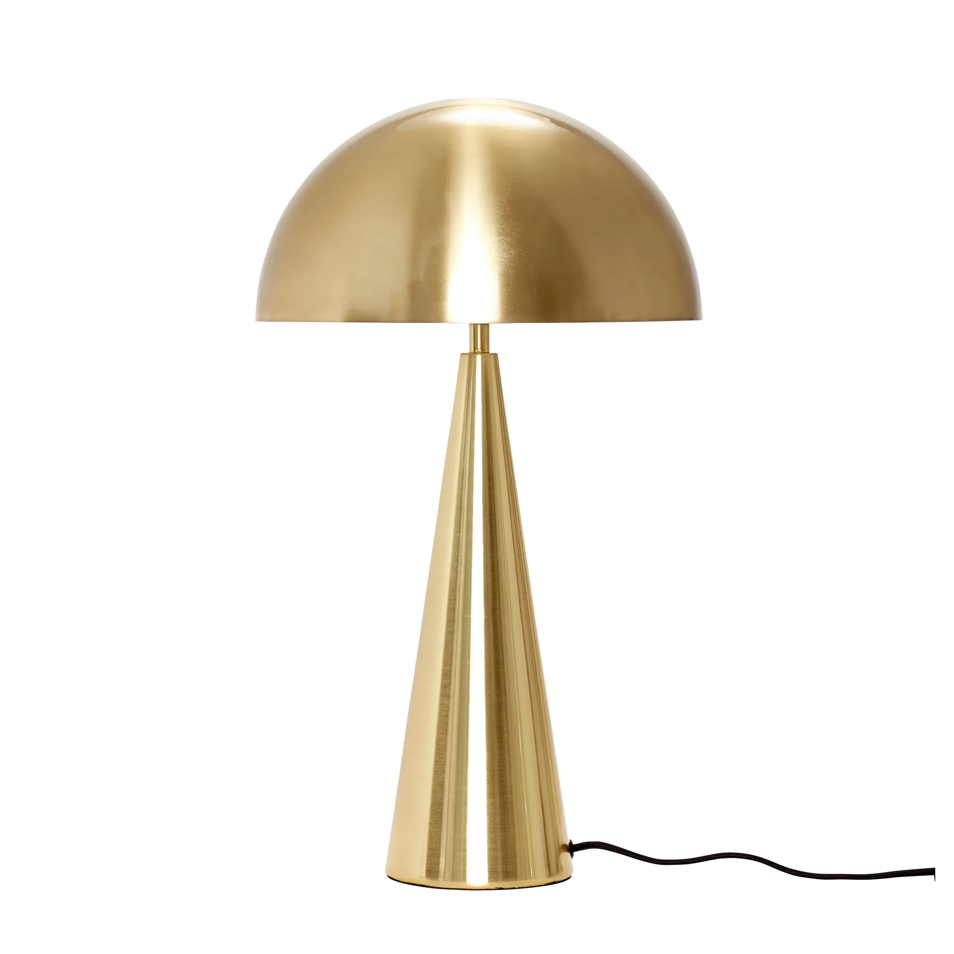 Mush bordslampa, Brass, tall 50 cm Hübsch Interior