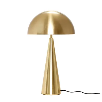 Mush bordslampa - Brass, tall 50 cm - Hübsch Interior