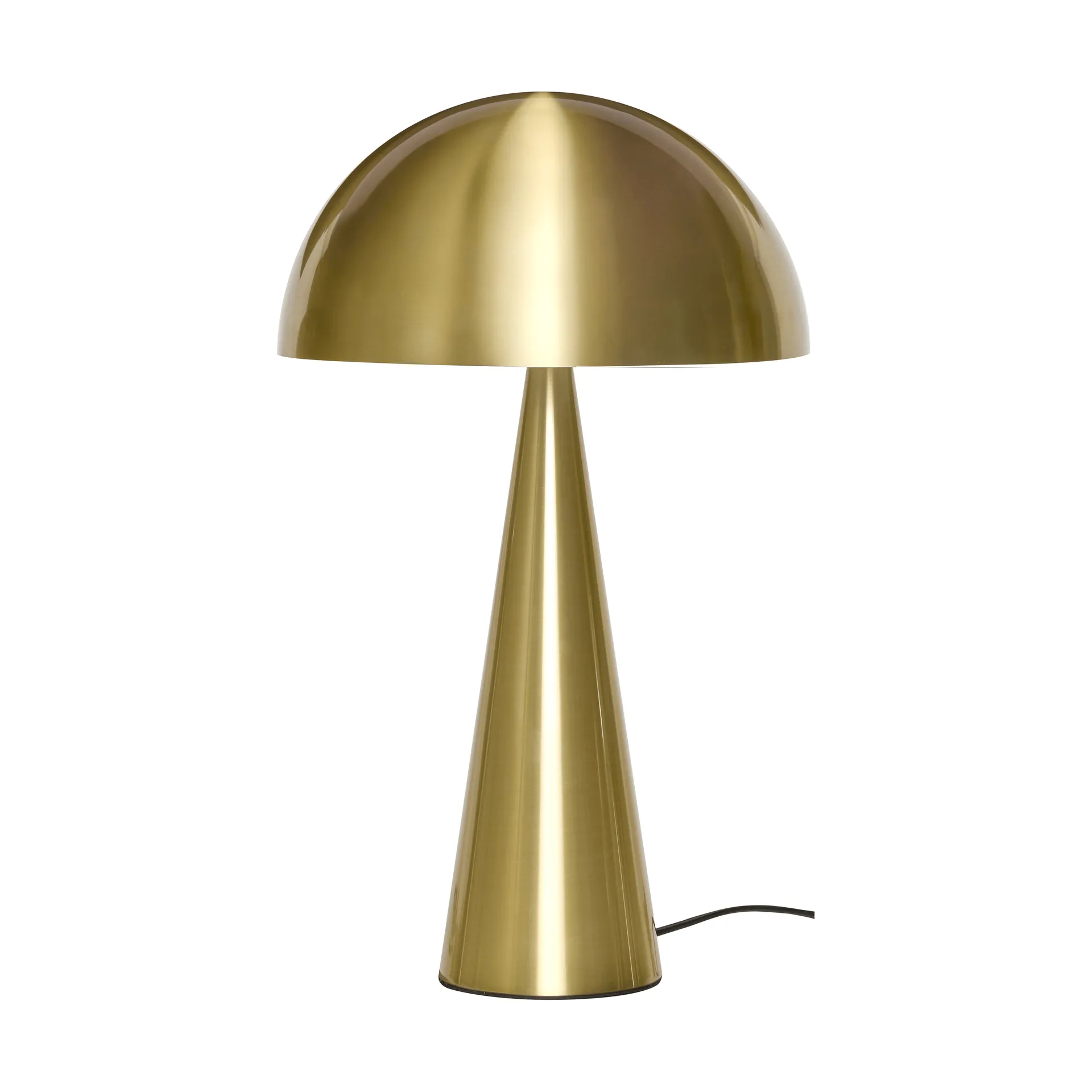 Mush bordslampa, Brass, tall 50 cm Hübsch