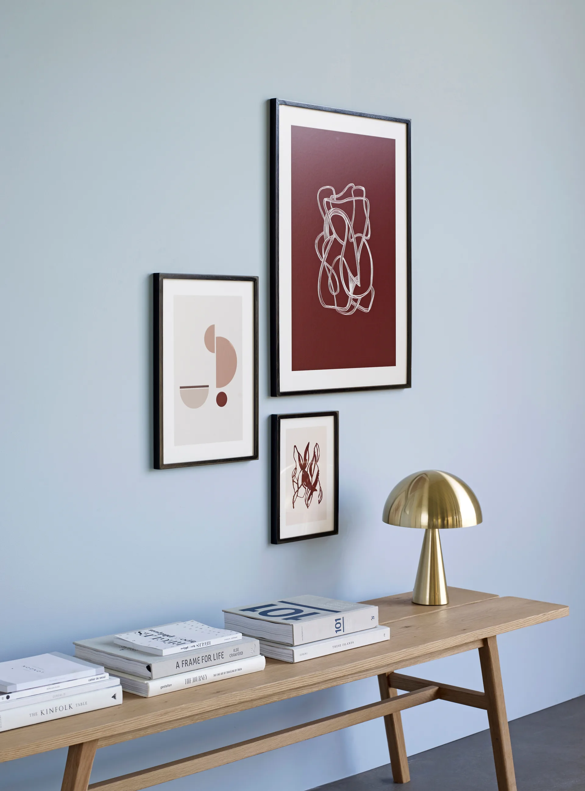 Mush bordslampa mini, Brass Hübsch Interior