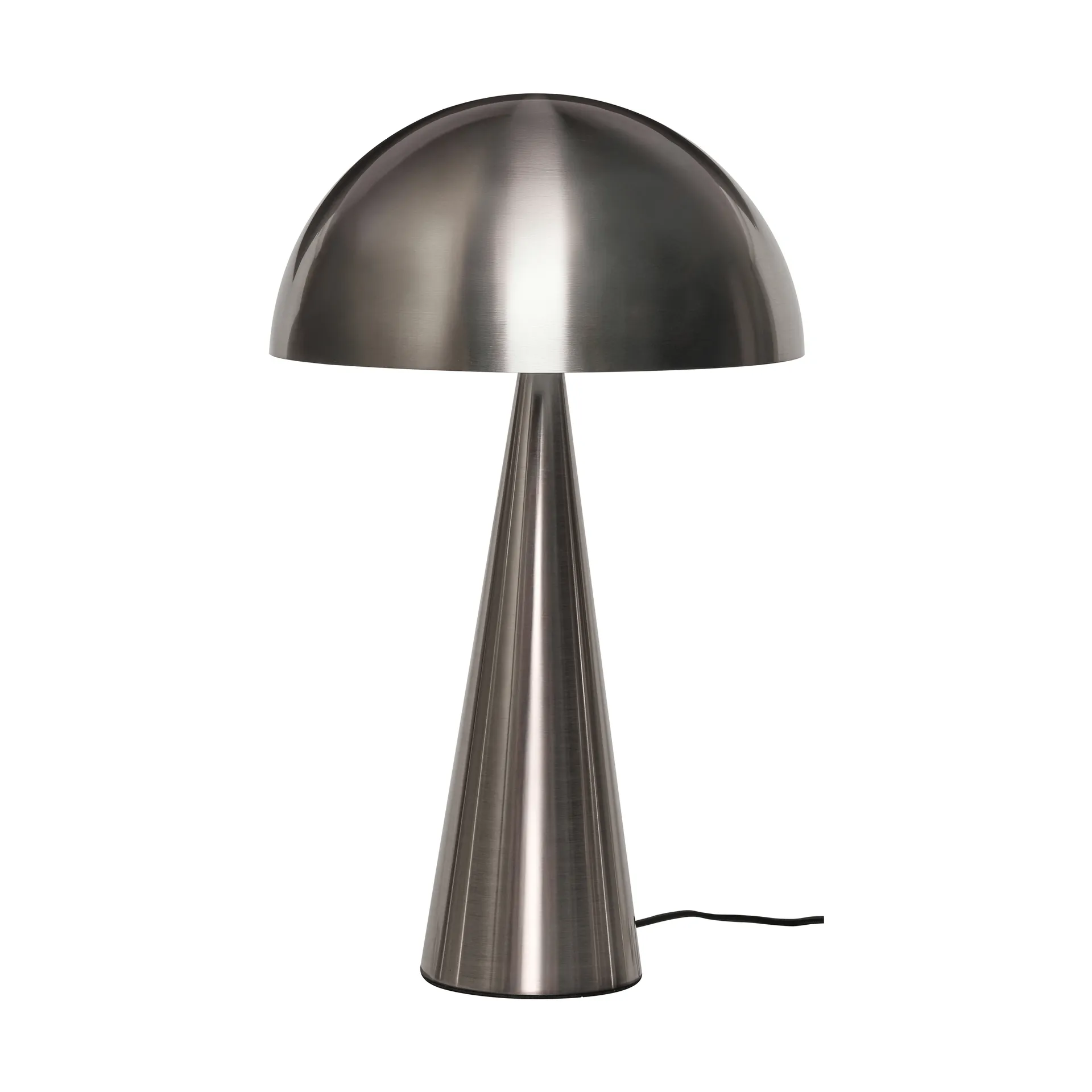 Mush bordslampa, Nickel, tall 50 cm Hübsch