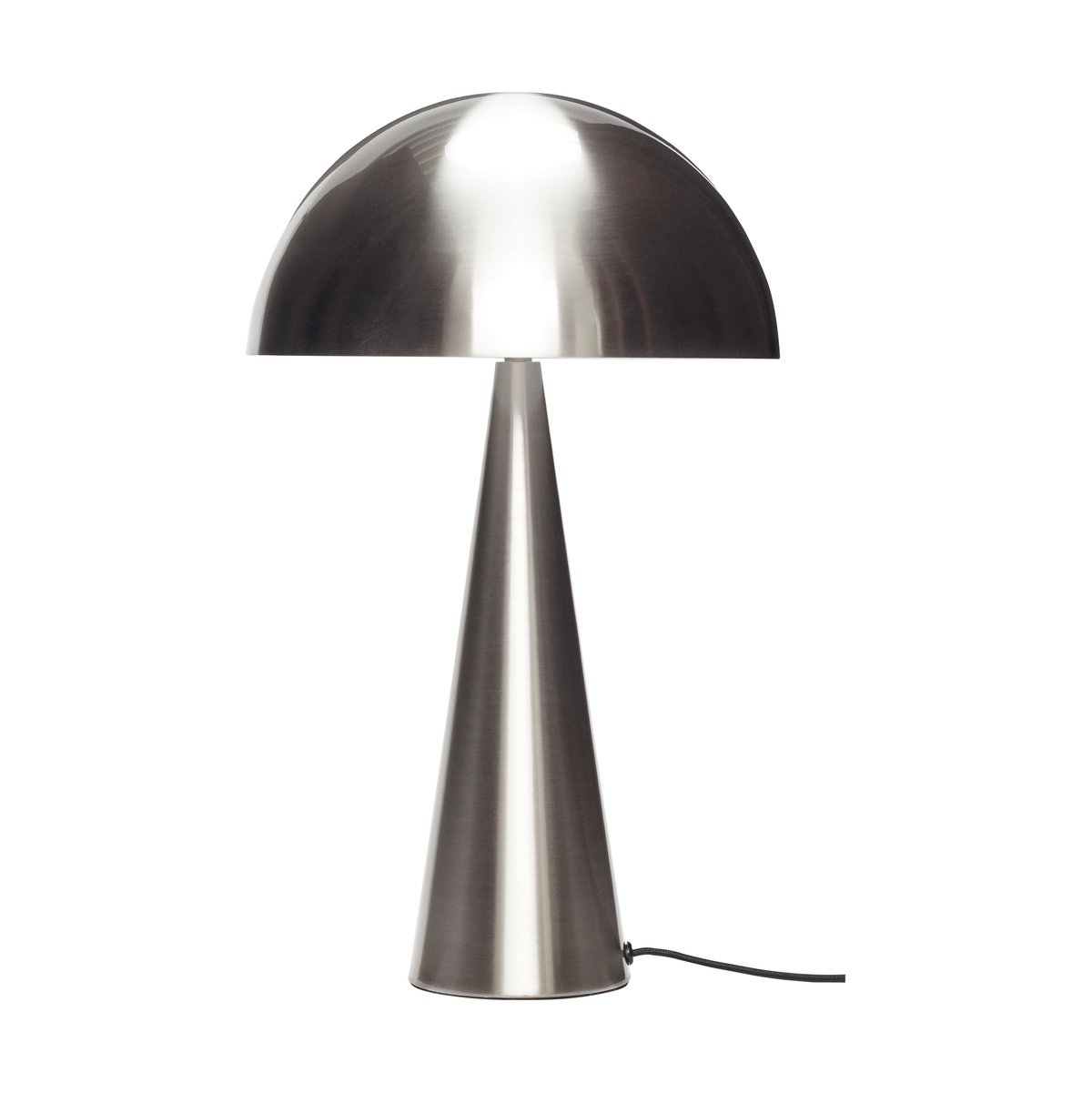 Hübsch Mush bordslampa tall Nickel | Skandinavisk Design | Bordslampor | Silverfärgad