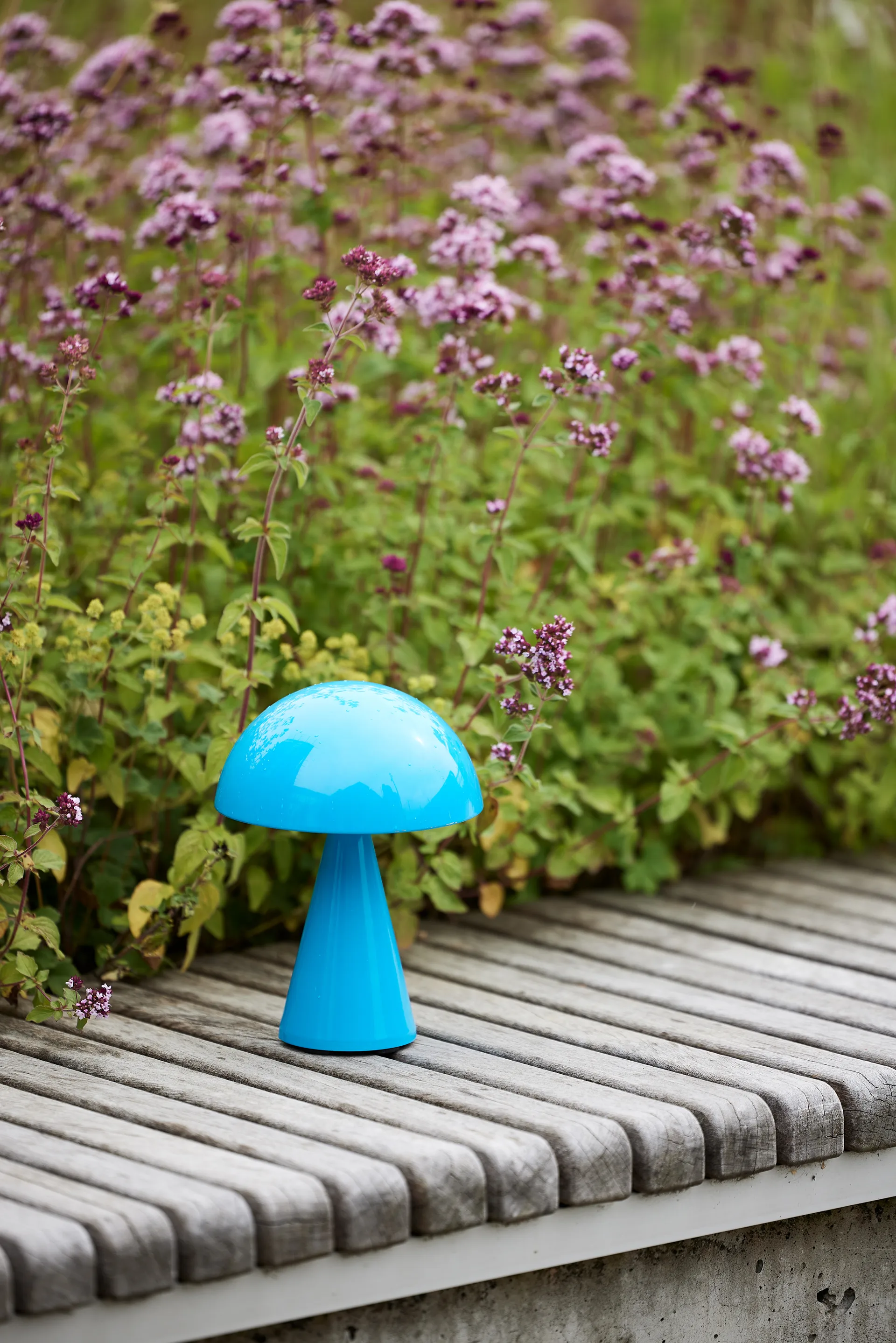 Mush portabel bordslampa, Blue Hübsch Interior