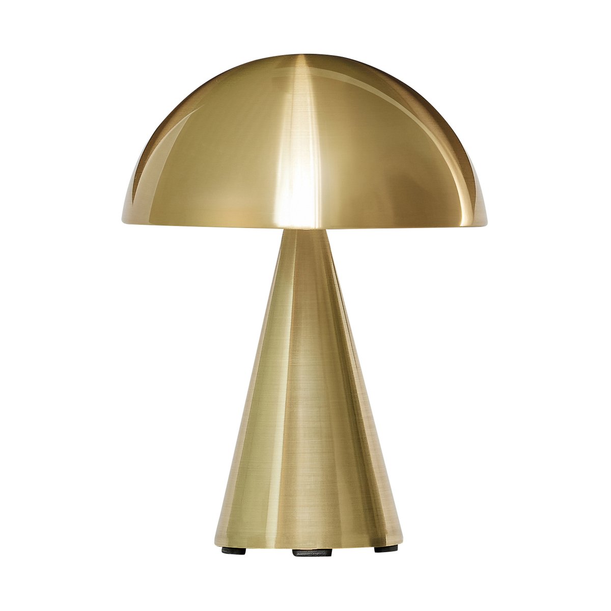 Hübsch Mush portabel bordslampa Brass | Skandinavisk Design | Bordslampor | Guldfärgad