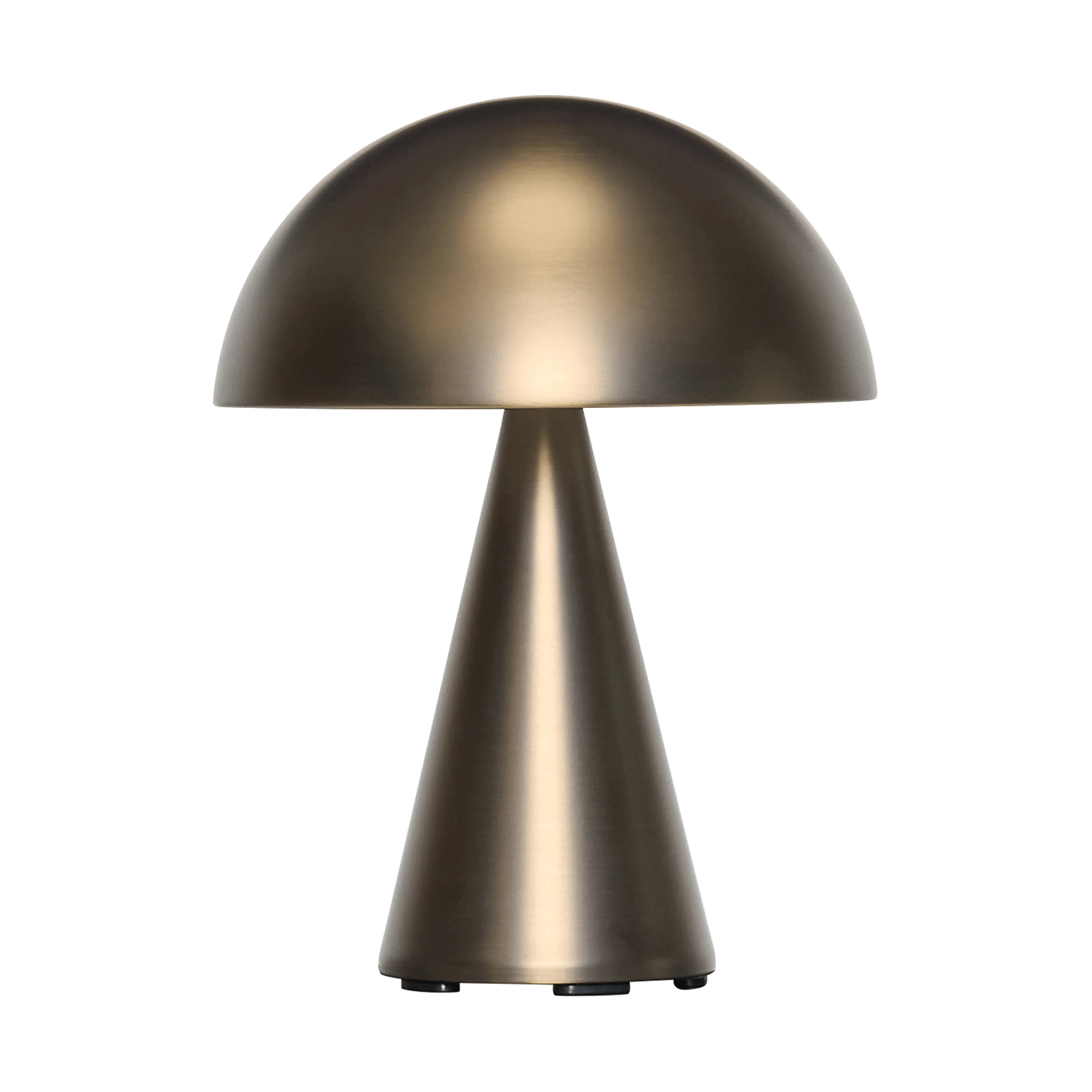 Mush portabel bordslampa, Burnished brass, 20 cm
