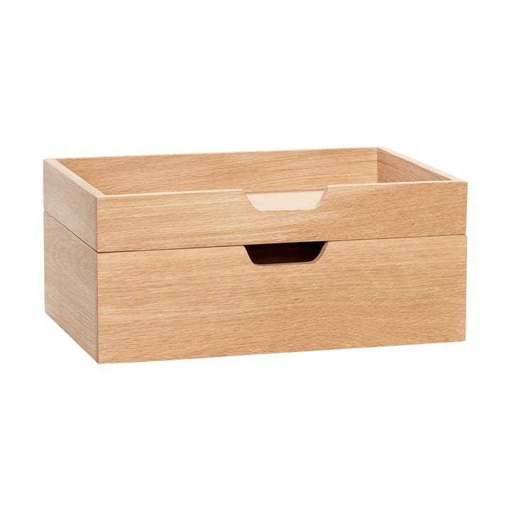 Note förvaringslåda set om 2 - Ek - Hübsch