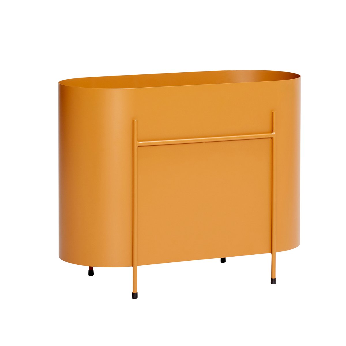 Hübsch Oblong blombord 60x47 cm Metall-orange | Skandinavisk Design | Krukor |