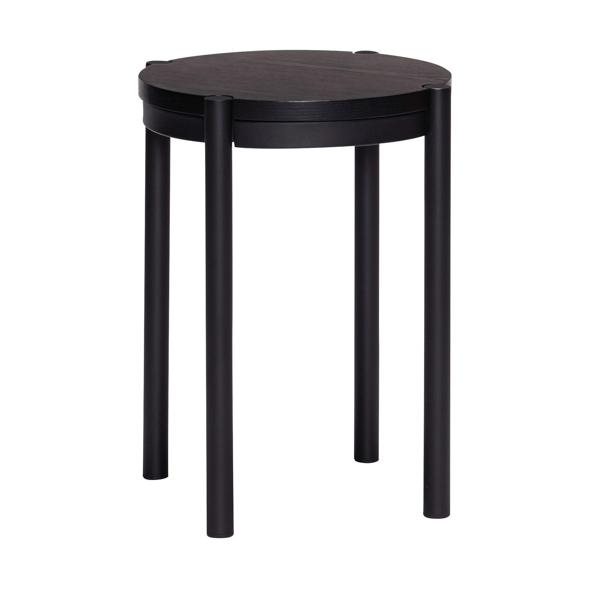 Hübsch Oto pall Svart | Skandinavisk Design | Pallar | Svart