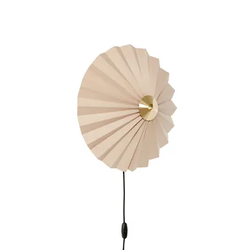 Pliss vägglampa - Beige - Hübsch Interior