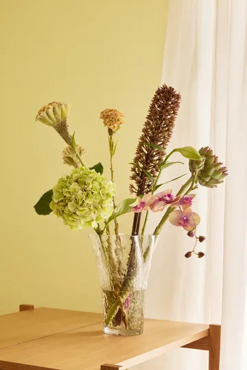 Ruffle vas - Clear - Hübsch Interior