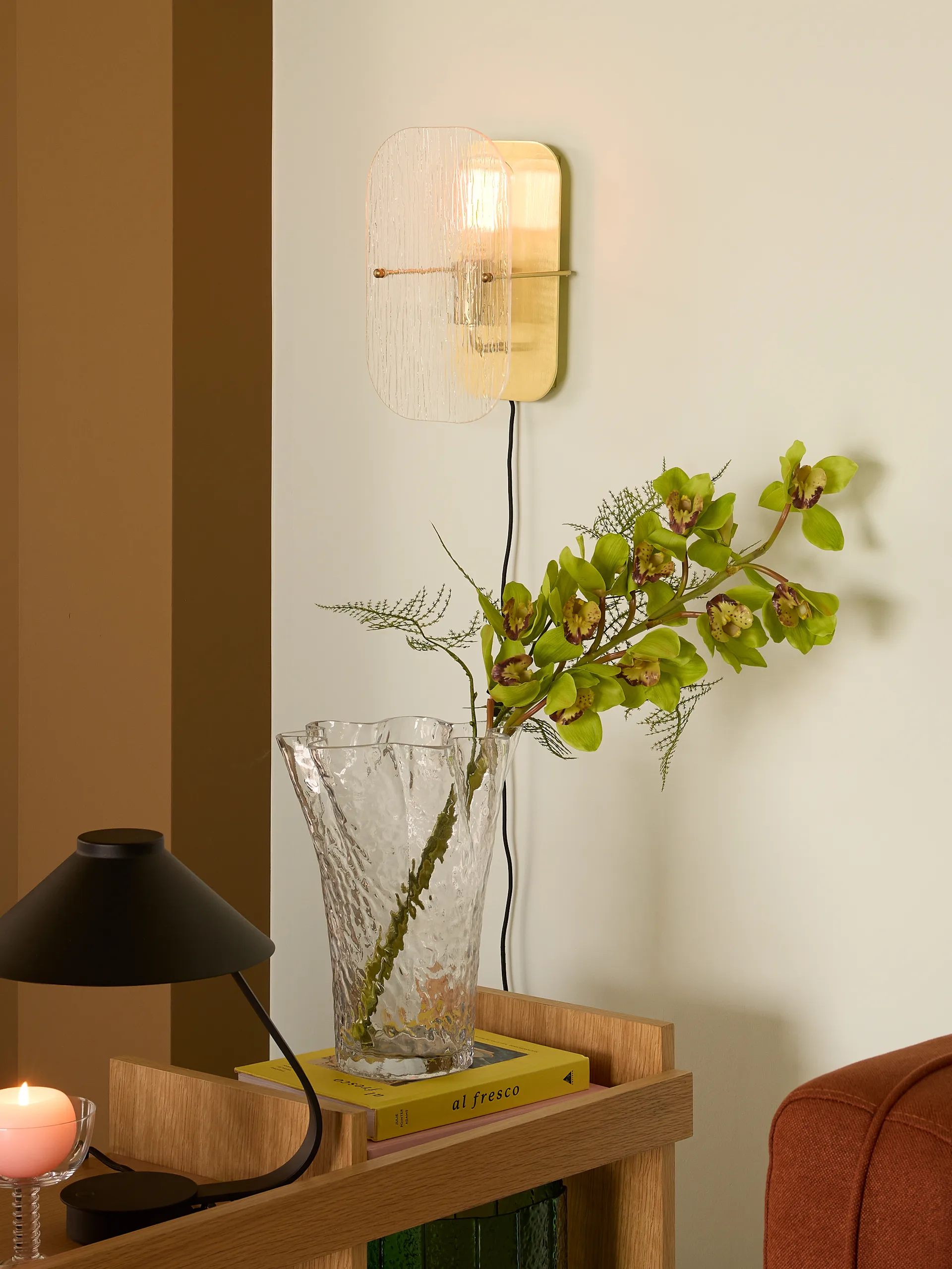 Ruffle vas, Clear Hübsch Interior