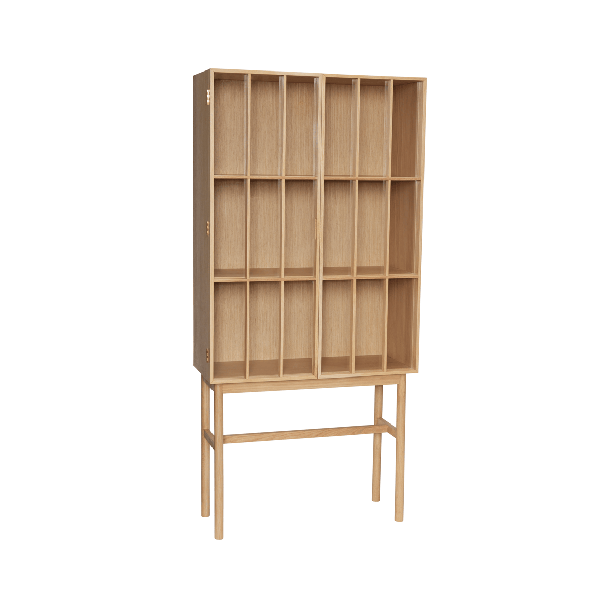 Hübsch Shoji skåp högt Ek | Skandinavisk Design | Skåp & Vitrinskåp | Beige