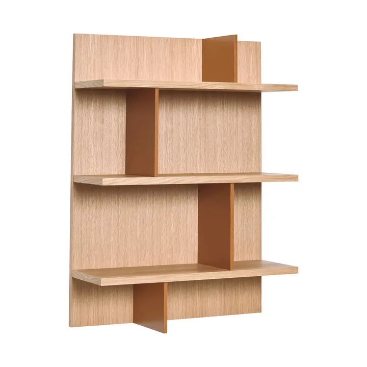 Stand hylla - Ek-röd, 60x80x22 cm - Hübsch