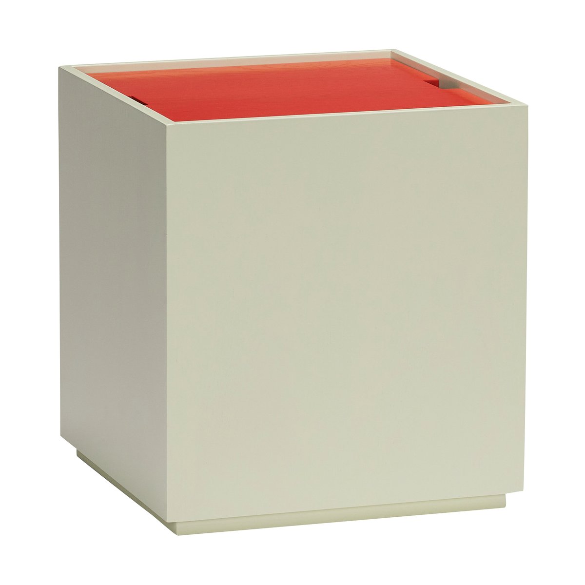 Hübsch Vault förvaringsbox Ljusgrön-röd | Skandinavisk Design | Avlastningsbord & Sidobord | Grön