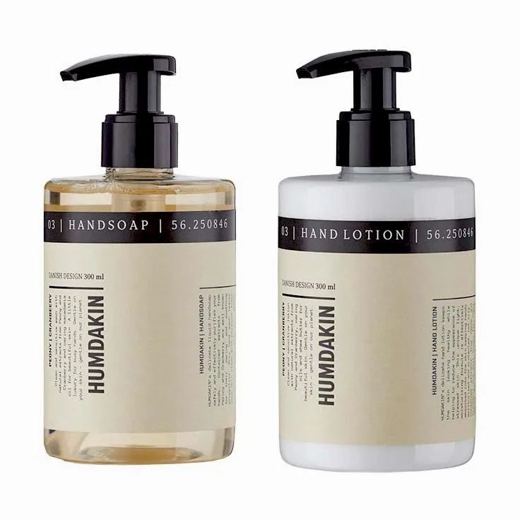 Humdakin handvårdskit 2 x 300 ml, Peony & cranberry Humdakin