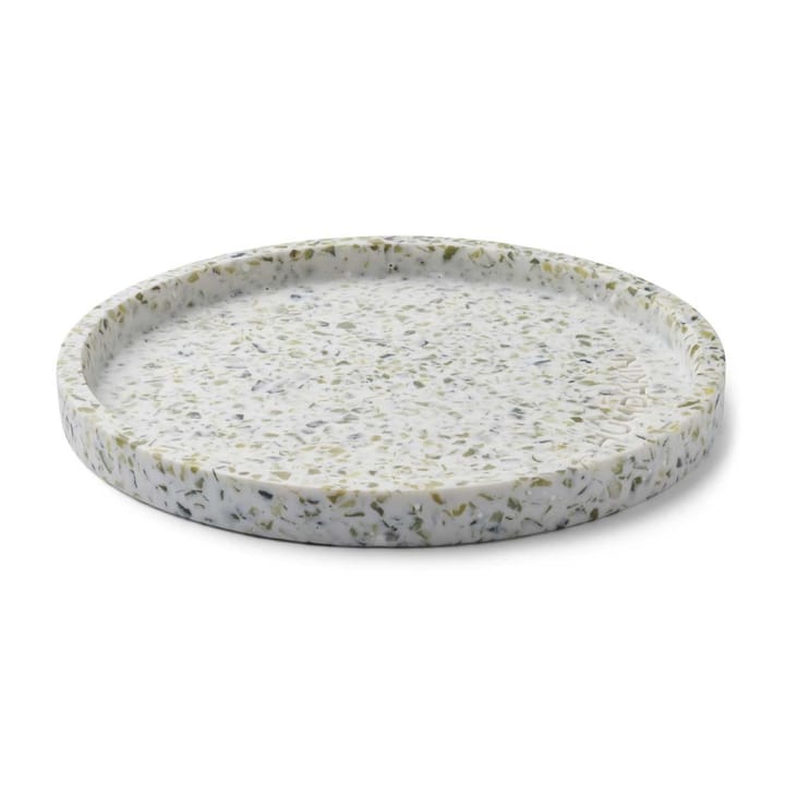 Humdakin Terrazzo rund bricka Ø20 cm - Green-white - Humdakin