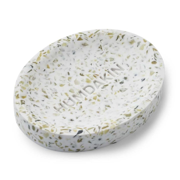 Humdakin Terrazzo tvålfat 10x13 cm, Green-white Humdakin