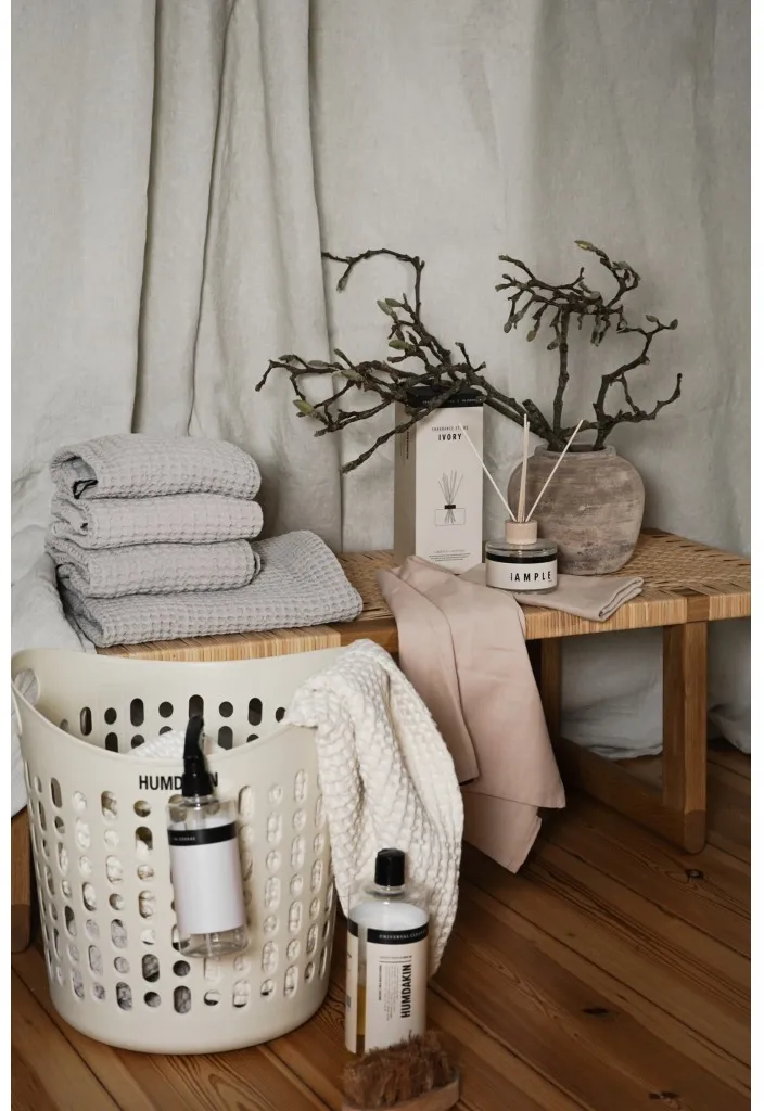 Humdakin tvättkorg Ø39 cm, Beige Humdakin