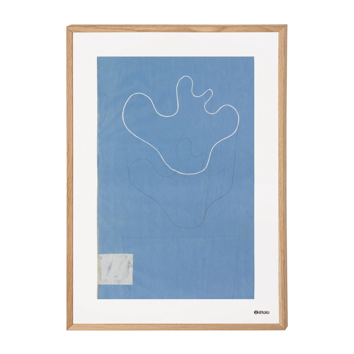Aalto art Sketch blue poster 50x70 cm