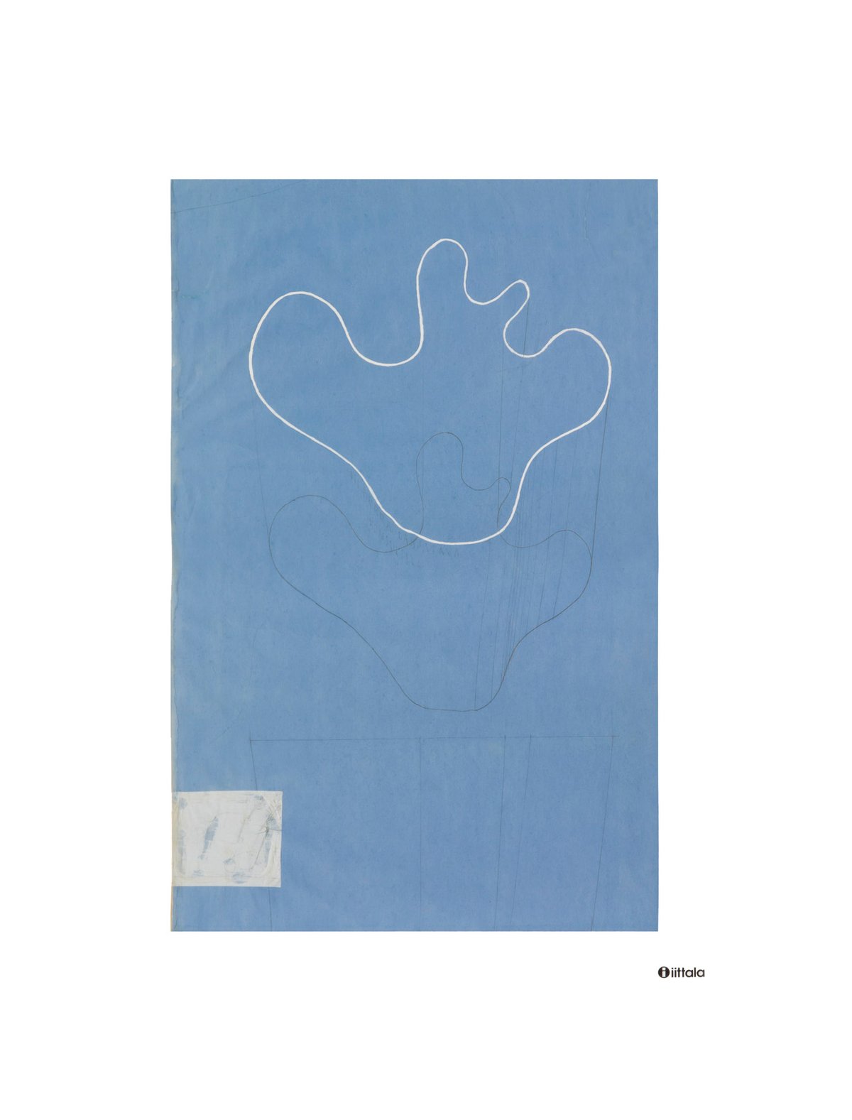 Iittala Aalto art Sketch blue poster 50x70 cm | Skandinavisk Design | Posters | Blå