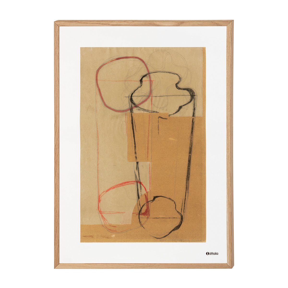 Aalto art Sketch brown poster 50x70 cm