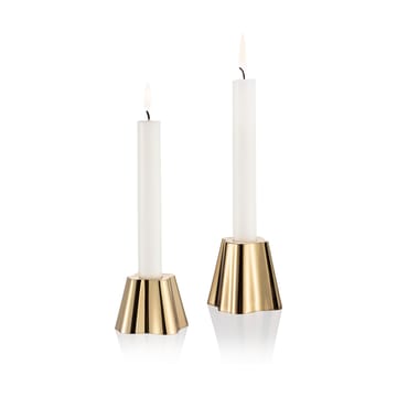 Aalto ljusstake 50 + 65 mm set om 2 - Mässing - Iittala