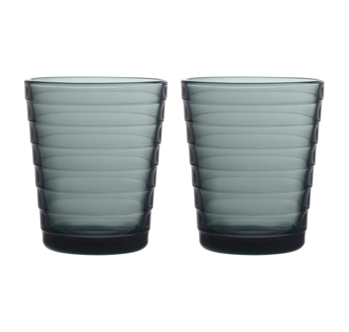 Iittala Aino Aalto dricksglas 22 cl 2-pack Mörkgrå | Skandinavisk Design | Dricksglas | Grå