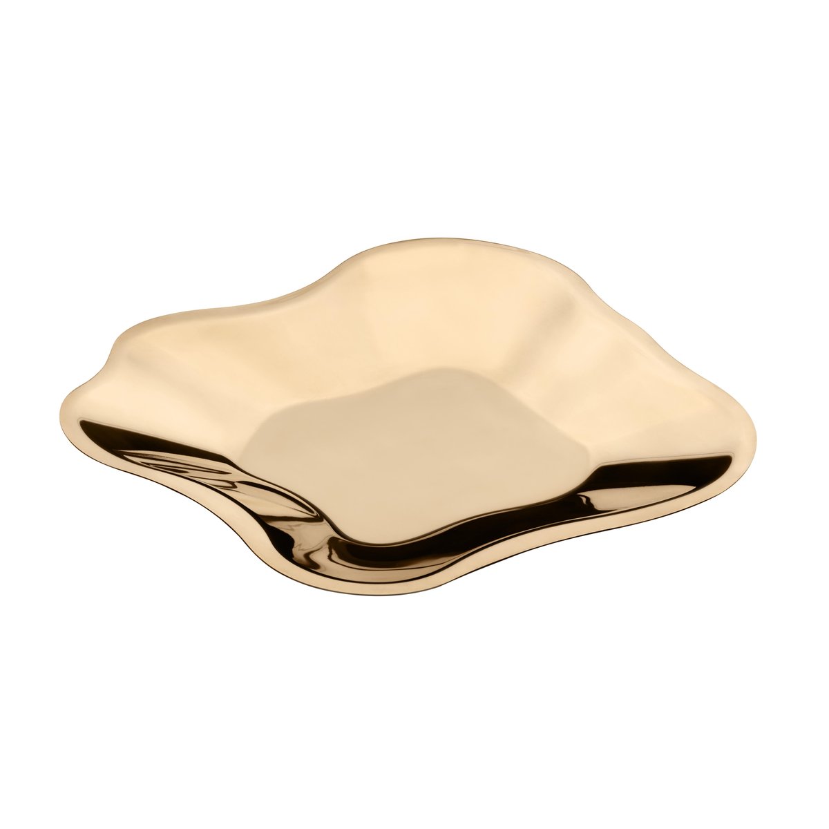 Iittala Alvar Aalto fat roséguld litet (358 mm) | Skandinavisk Design | Serveringsfat & Uppläggningsfat | Guldfärgad