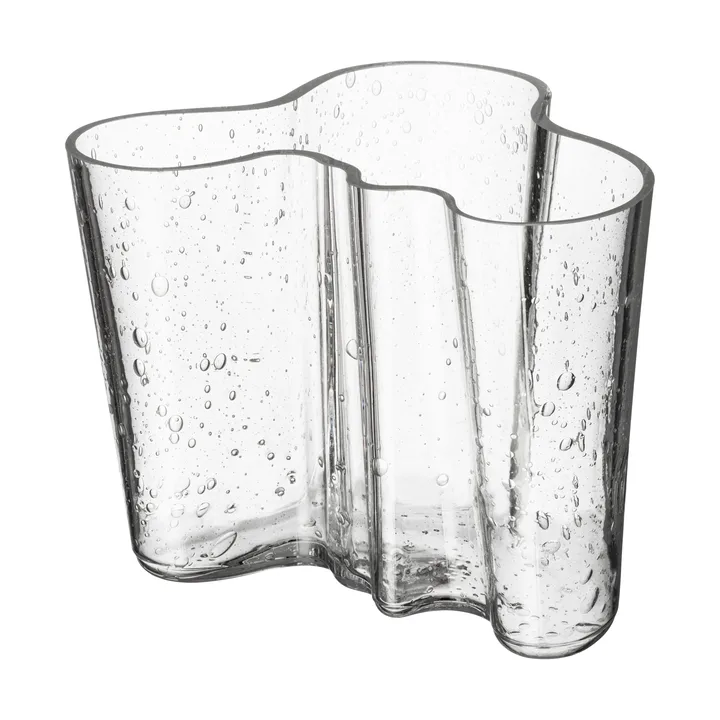 Alvar Aalto vas 120 mm - Bubbelglas klar - Iittala