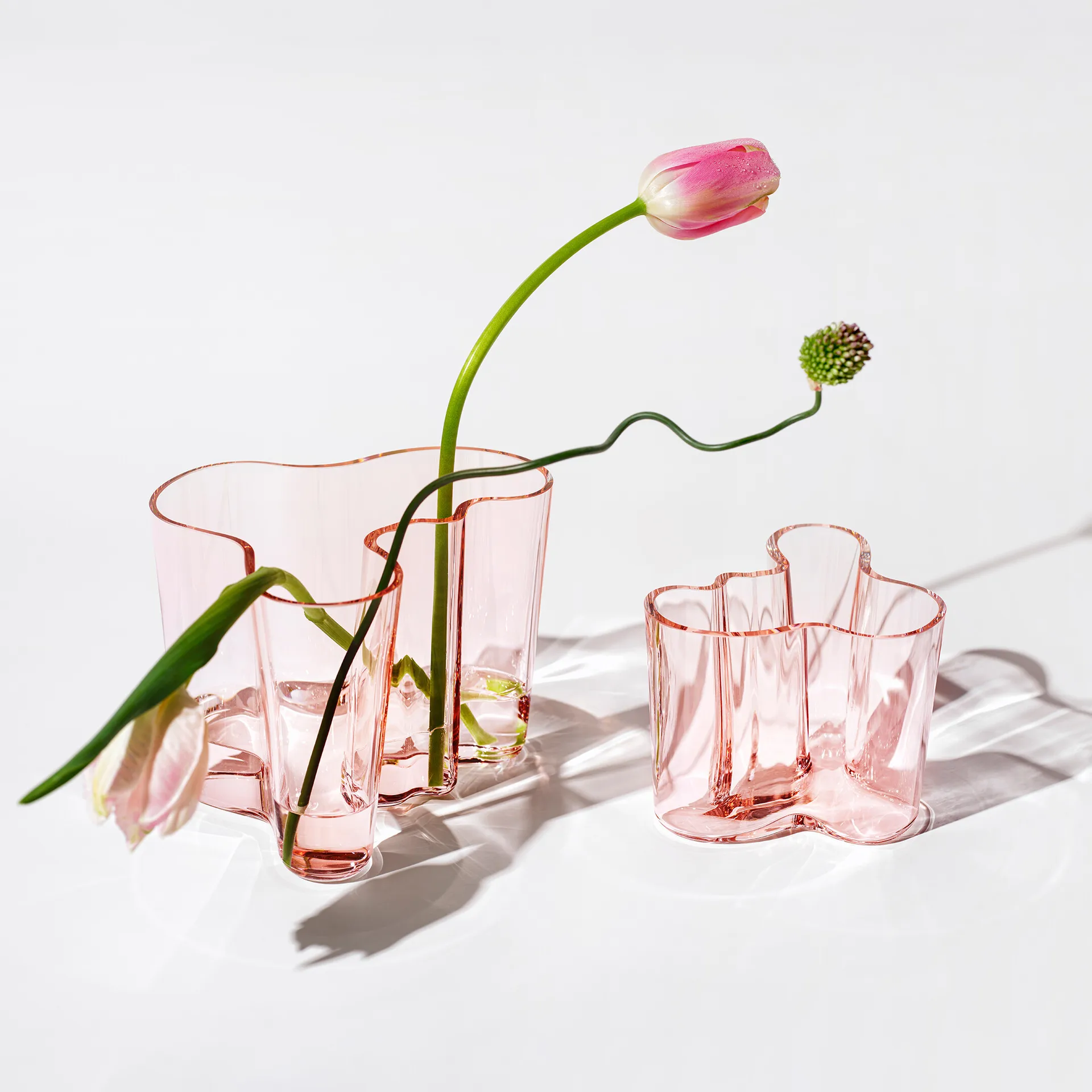 Alvar Aalto vas laxrosa, 160 mm Iittala