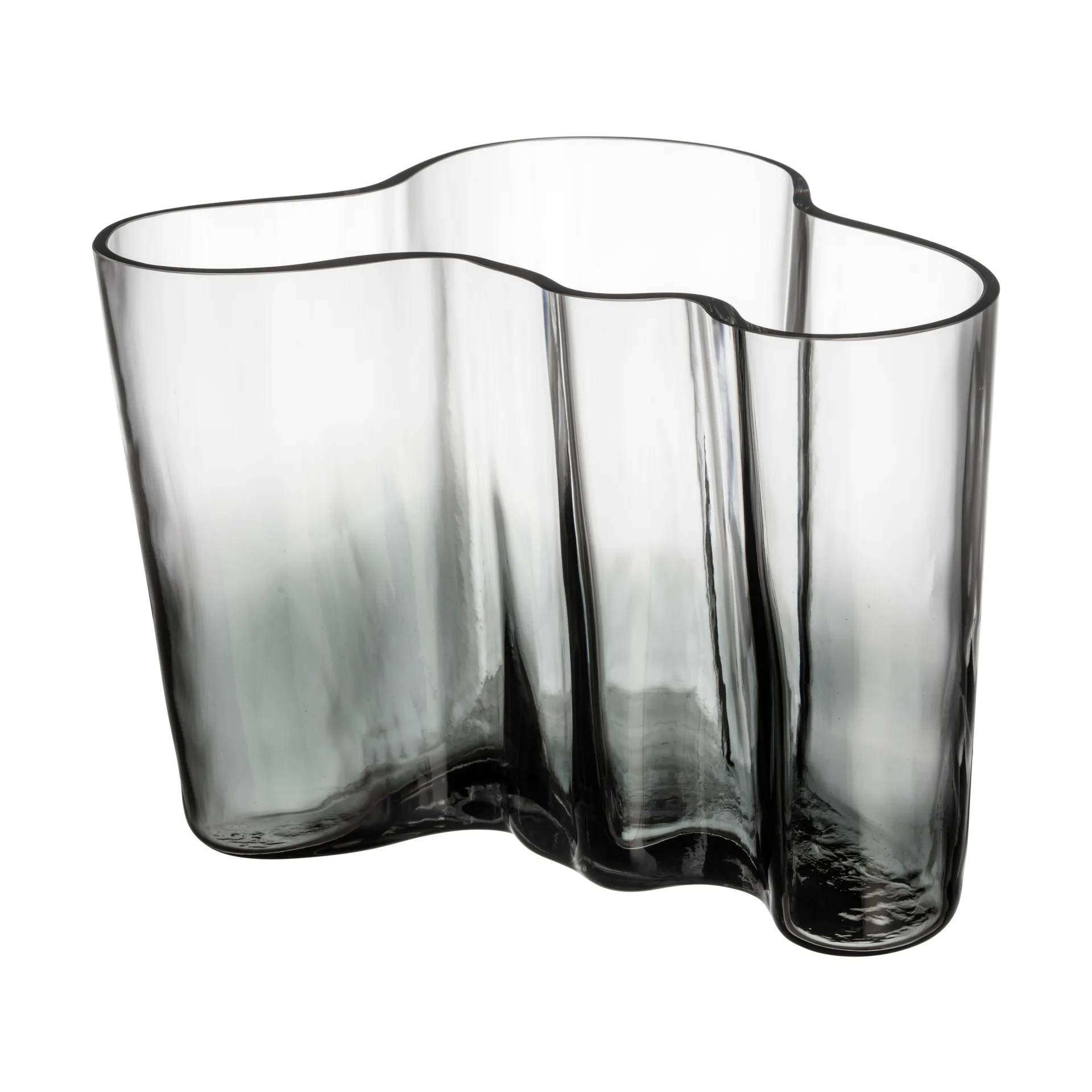 Alvar Aalto vas Limited Edition 140 mm, Klar-mörkgrå Iittala