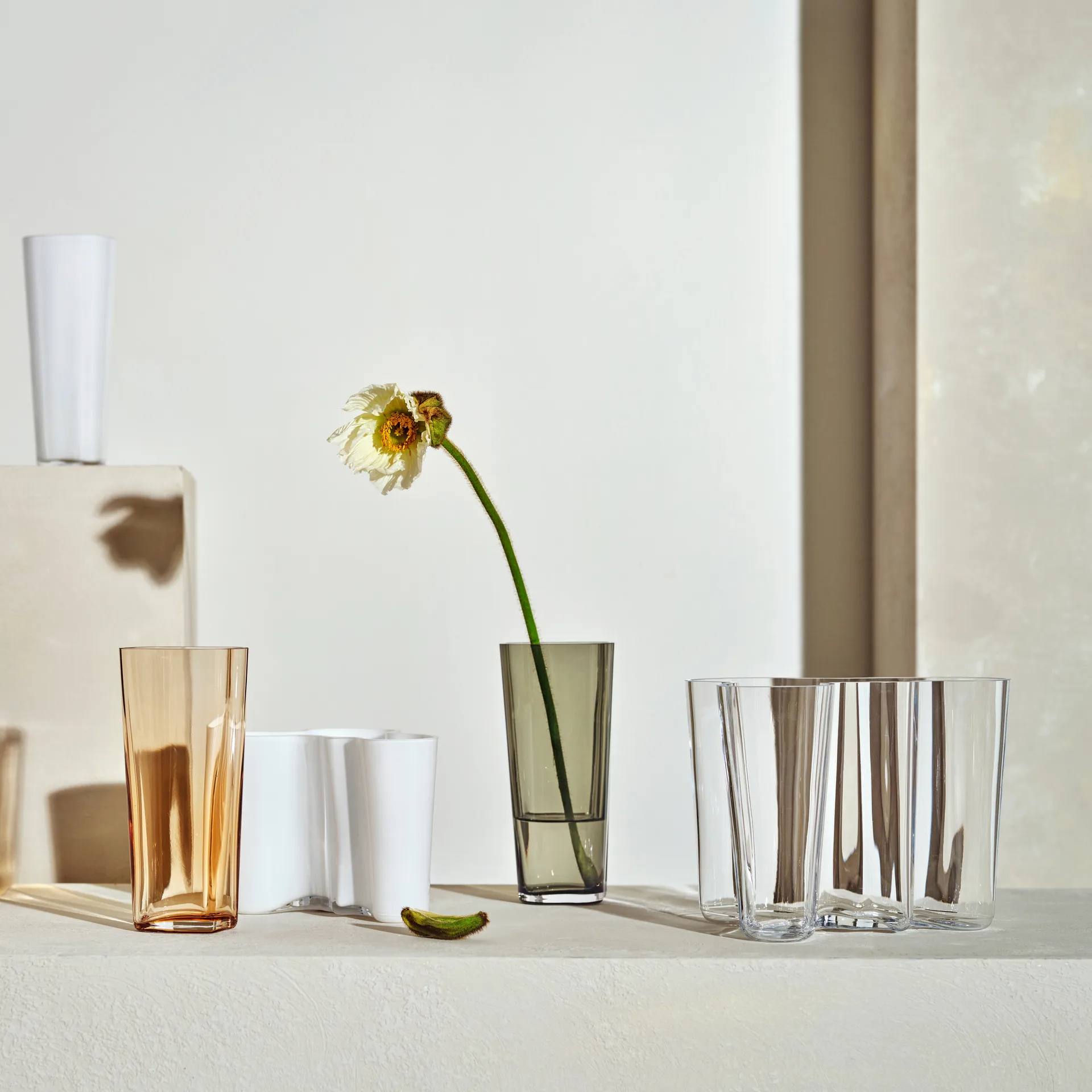 Alvar Aalto vas opal (vit), 120 mm Iittala