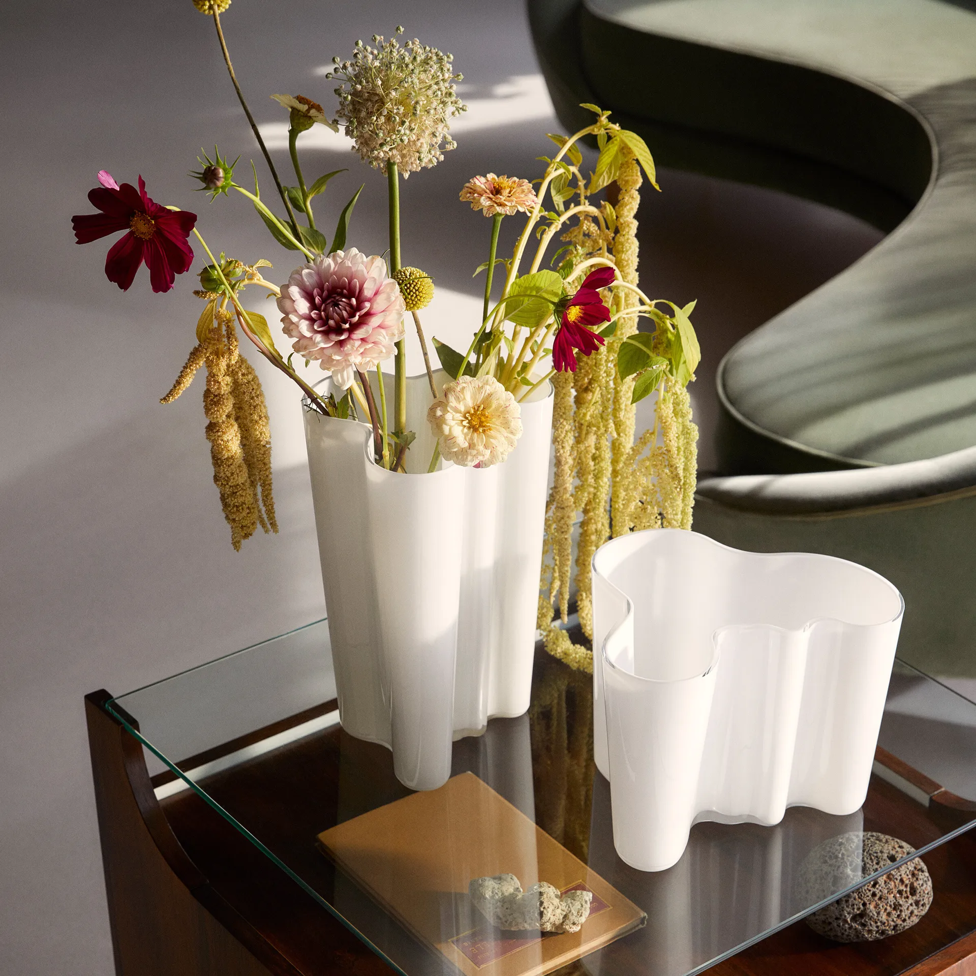 Alvar Aalto vas opal (vit), 251 mm Iittala